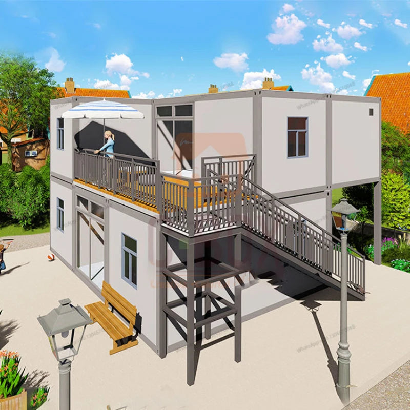 Customized design modular house, flat two-story, three bedroom, customized modern activity board house