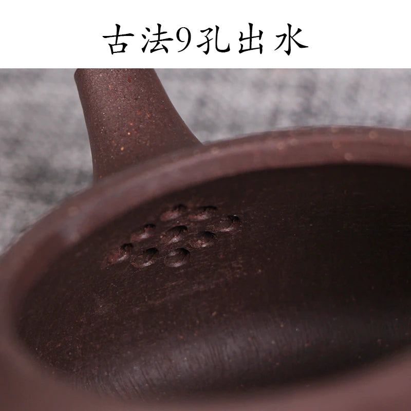 |DE chang, yixing recommended pure manual undressed ore old its JingZhou Song Hongwei half handmade stone gourd ladle pot