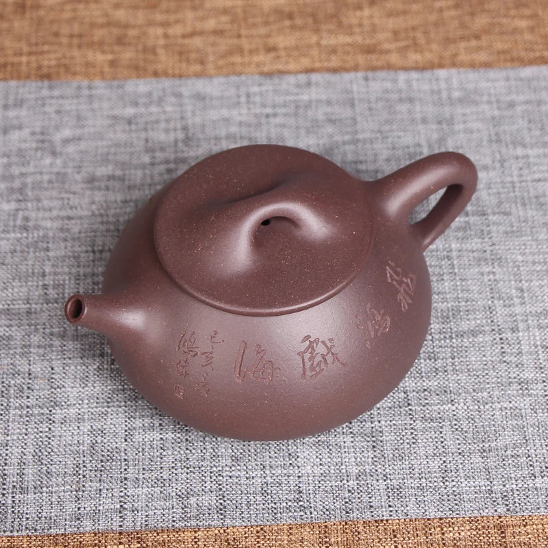 |DE chang, yixing recommended pure manual undressed ore old its JingZhou Song Hongwei half handmade stone gourd ladle pot