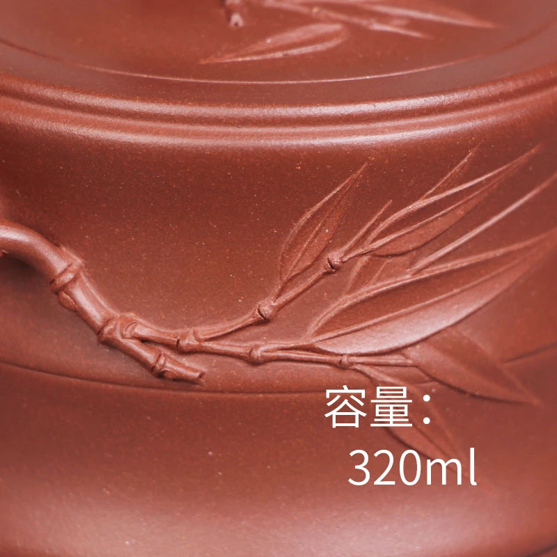 |DE chang, yixing recommended pure manual undressed ore qing bamboo pot of of bottom chamfer Song Hongwei half handmade