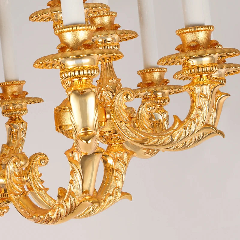 DINGFAN 2023 Top Selling European Style Led Pendant Lights Hotel Villa Luxury Decoration Chandelier