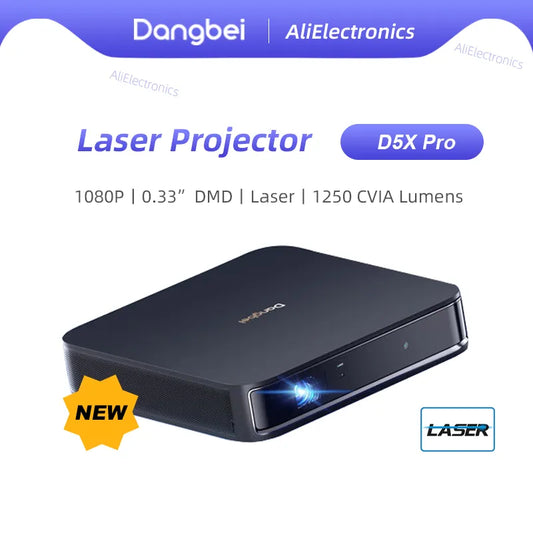 Dangbei D5X Pro 1080P Full HD Laser Projector LED Mini Portable Smart Home Theater 3D Wifi 1800 ANSI Cinema Bluetooth Beamer