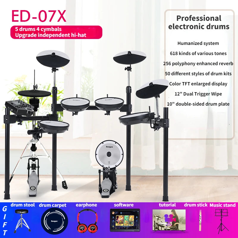 Electronic musical instruments Digital Midi Electronic Drums Musical Instrument Electronic Drum Set Professional Adults Elektronische Trommel Drums Instrument