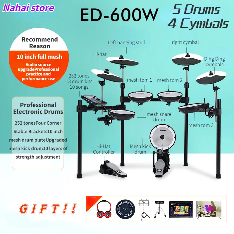 Electronic musical instruments Digital Midi Electronic Drums Musical Instrument Electronic Drum Set Professional Adults Elektronische Trommel Drums Instrument