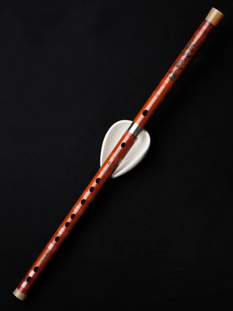 DongXuehua Collection Level Flute Professional Playing Flute Bitter Bamboo Chinese Dizi High-end Refined Musical Instrument