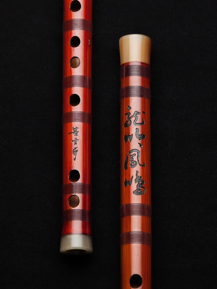 MMOOKA DongXuehua Collection Level Flute Professional Playing Flute Bitter Bamboo Chinese Dizi High-end Refined Musical Instrument