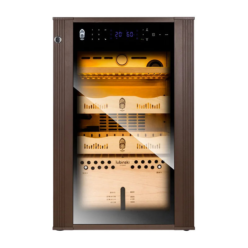 Electric Humidor Fit For 400 pcs Cigar Cigar Humidor Cooler Refrigerator Wine Tea WIFI Energy Saving Fresh Air Fingerprint Lock