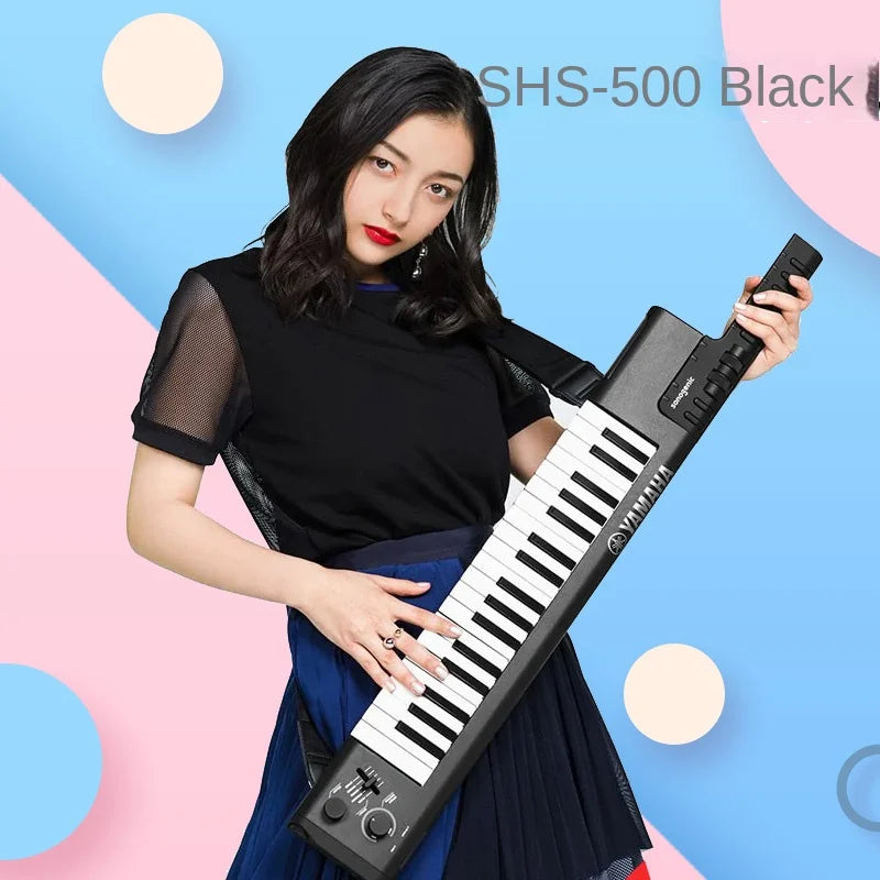 Electronic Organ SHS-500 Pack B/RD 37 Keys Mini Lightweight Keytar Smart Shoulder Portable Keyboard