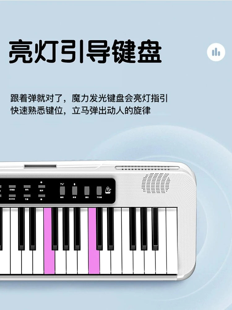Electronic piano 61 keys for beginners Portable children Adult kindergarten Pianist Electric steel