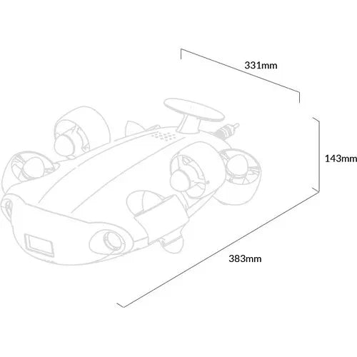 FIFISH V6s 2.0 Diving Robot Underwater Drone 4K UHD Camera 100m Cable Spool Rescue Arm Salvage Intelligent Robots