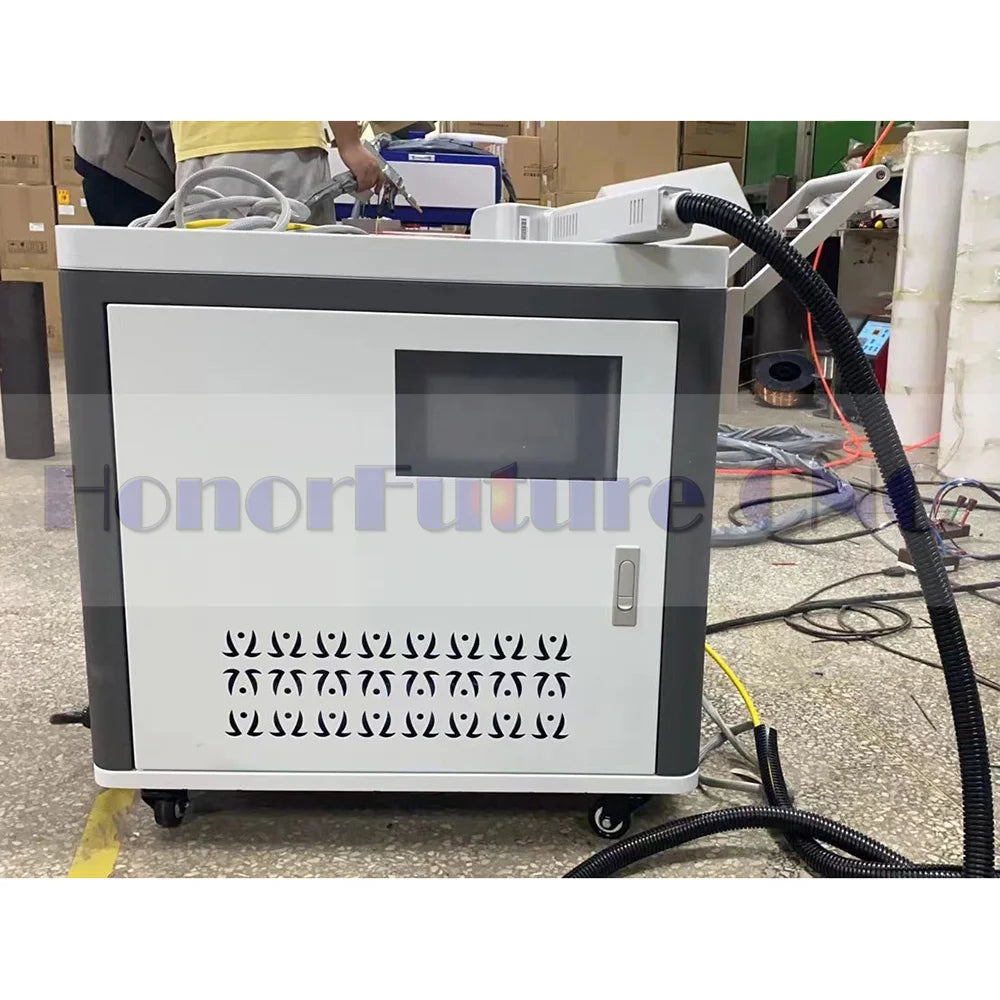 Fiber Laser Paint Steel Rust Removal Clean Cleaning Equipment Source Suitcase Pulse Machine