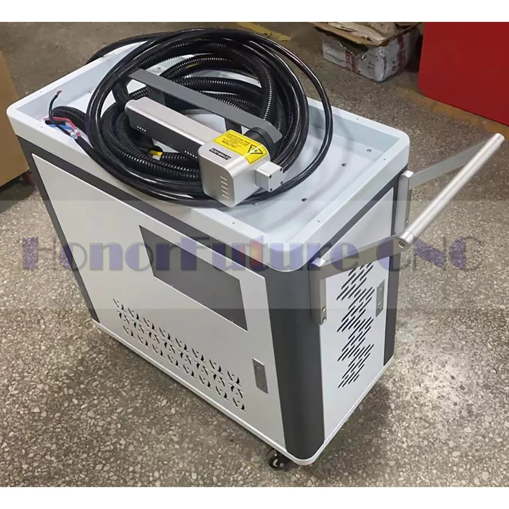 Fiber Laser Paint Steel Rust Removal Clean Cleaning Equipment Source Suitcase Pulse Machine