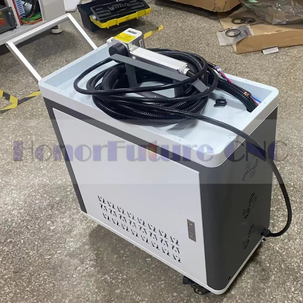 Fiber Laser Paint Steel Rust Removal Clean Cleaning Equipment Source Suitcase Pulse Machine