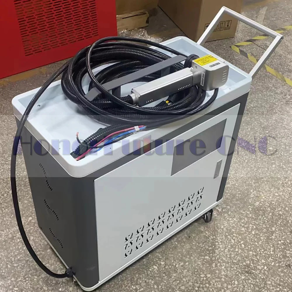 Fiber Laser Paint Steel Rust Removal Clean Cleaning Equipment Source Suitcase Pulse Machine