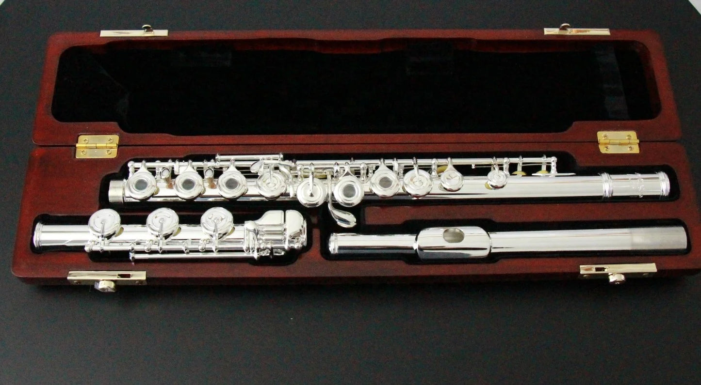 MMOOKA Flauta de alto grado 17open holes solid 925 silver professional flute