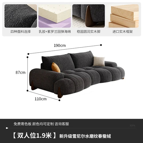 Floor Cloud Living Room Sofa Sleeper Curved Luxury Massage Lounge Couch Modular Recliner Lounge Muebles Para Casa Home Furniture