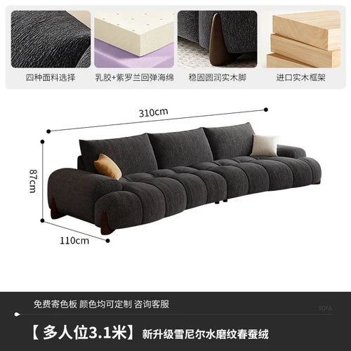 Floor Cloud Living Room Sofa Sleeper Curved Luxury Massage Lounge Couch Modular Recliner Lounge Muebles Para Casa Home Furniture