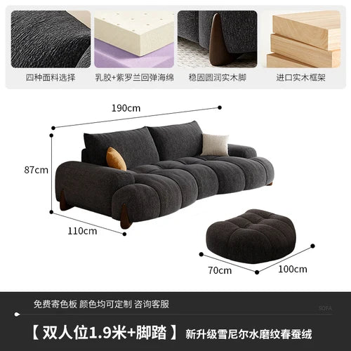 Floor Cloud Living Room Sofa Sleeper Curved Luxury Massage Lounge Couch Modular Recliner Lounge Muebles Para Casa Home Furniture