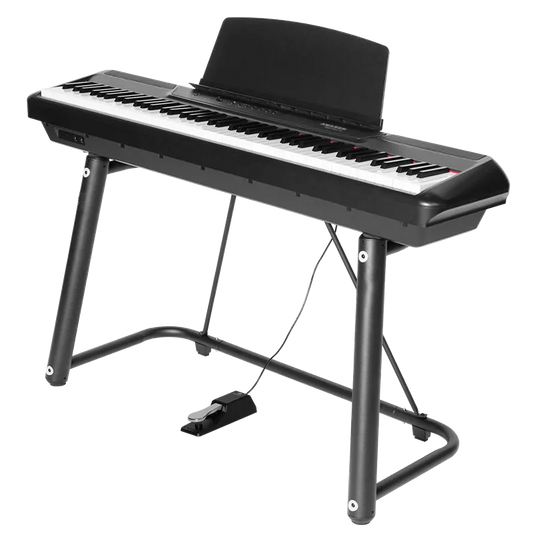 Flykeys Digital Electronic Piano 88 Keys Portable stage keyboard musical instruments upright piano FP6 with Iron stand