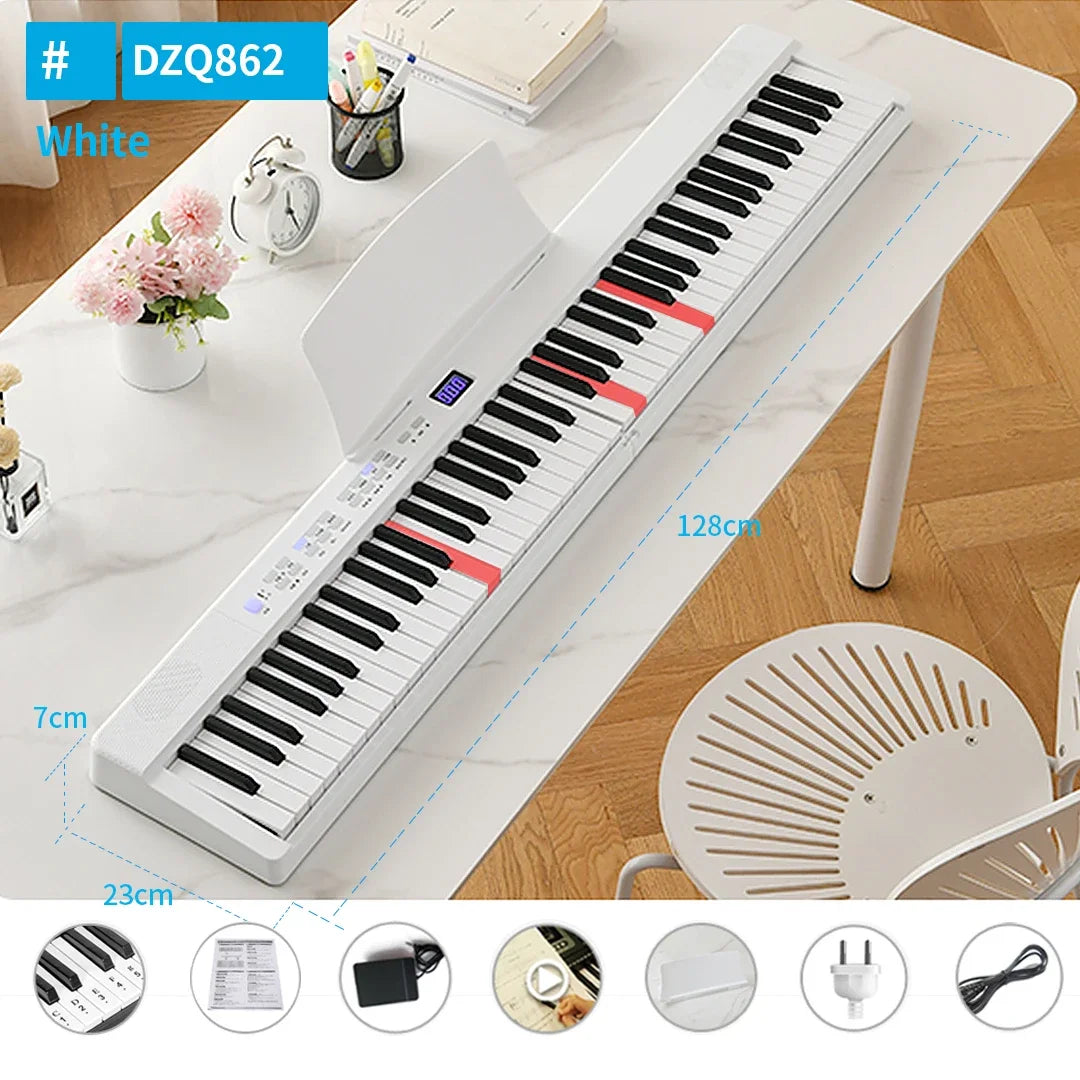 Foldable Musical Keyboard Professional Midi Controller Electronic Piano Music Synthesizer Digital 88 Keys Organ Instruments