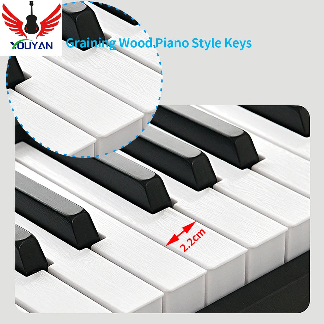Foldable Musical Keyboard Professional Midi Controller Electronic Piano Music Synthesizer Digital 88 Keys Organ Instruments