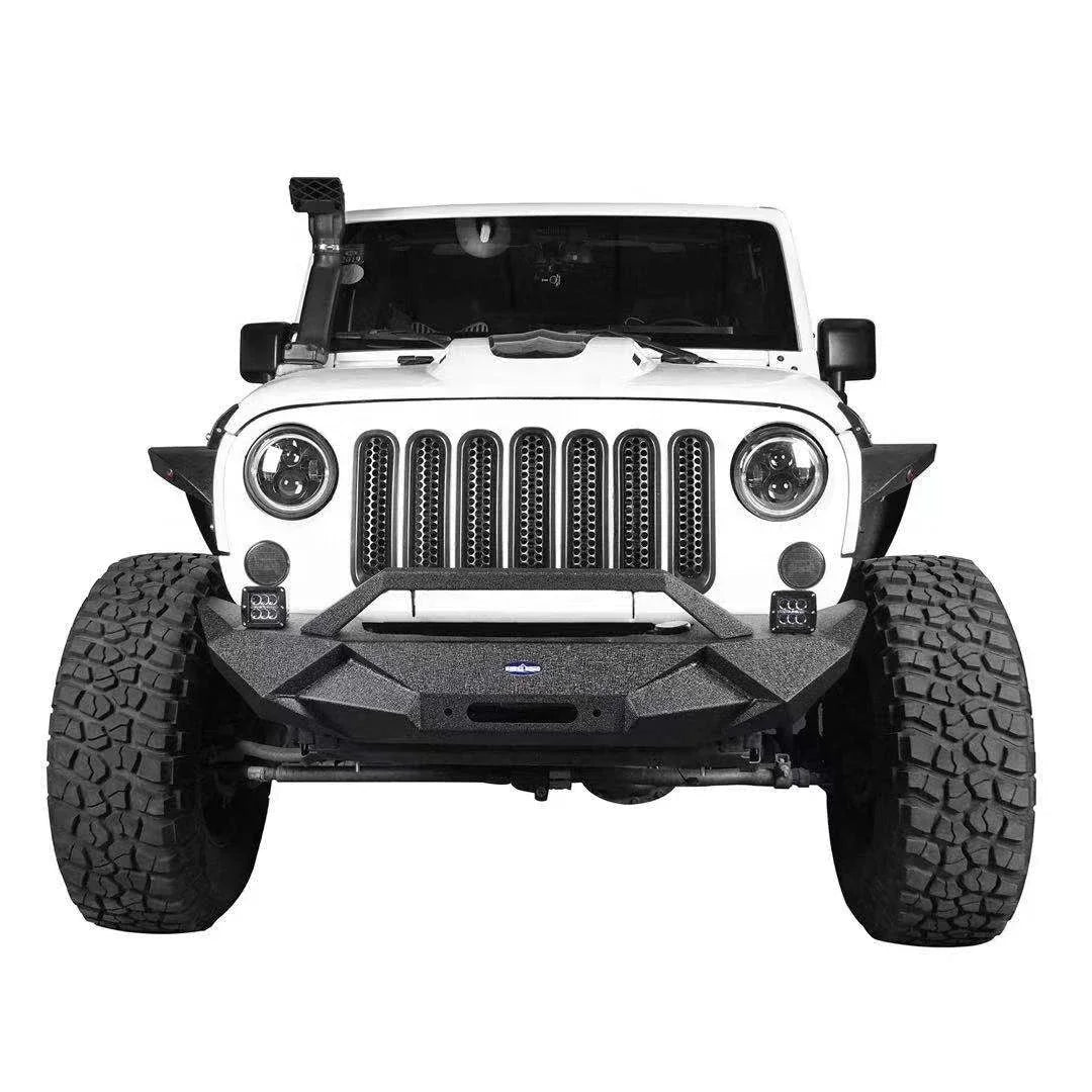 Front Bumper w/LED Light Bar for Jeep Wrangler JK & Unlimited