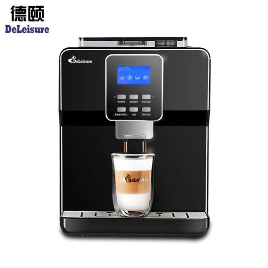 Fully Automatic Coffee Machine Household Smart Appliances Commercial Freshly Grinded Beans Automatic Milk Frother System DE-180