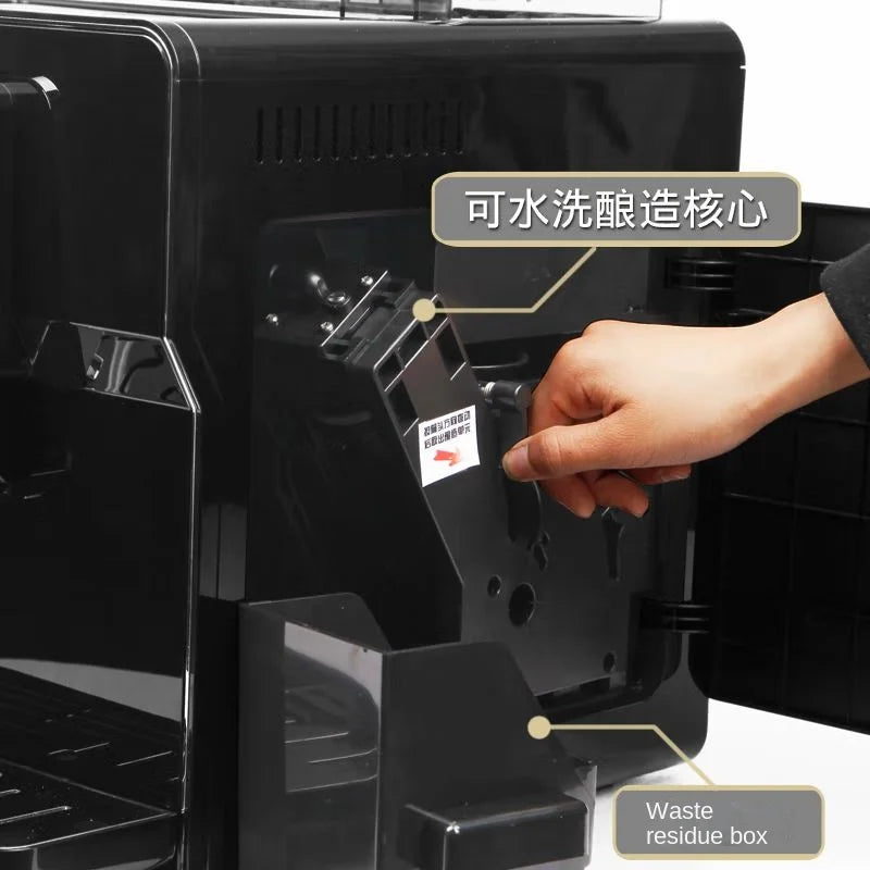 Fully Automatic Coffee Machine Household Smart Appliances Commercial Freshly Grinded Beans Automatic Milk Frother System DE-180