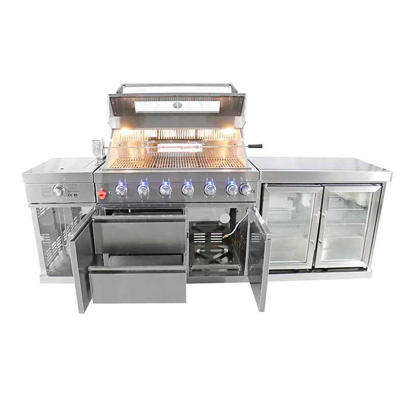 Garden Designed Stainless Steel Custom Gas Grill BBQ Machine Outdoor Kitchen