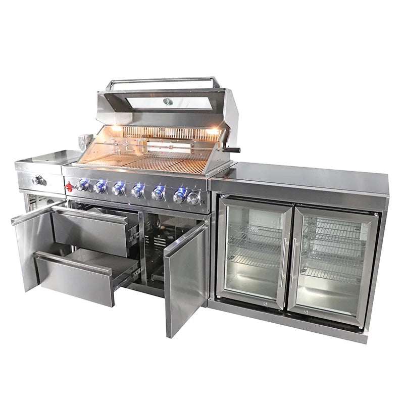 Garden Designed Stainless Steel Custom Gas Grill BBQ Machine Outdoor Kitchen