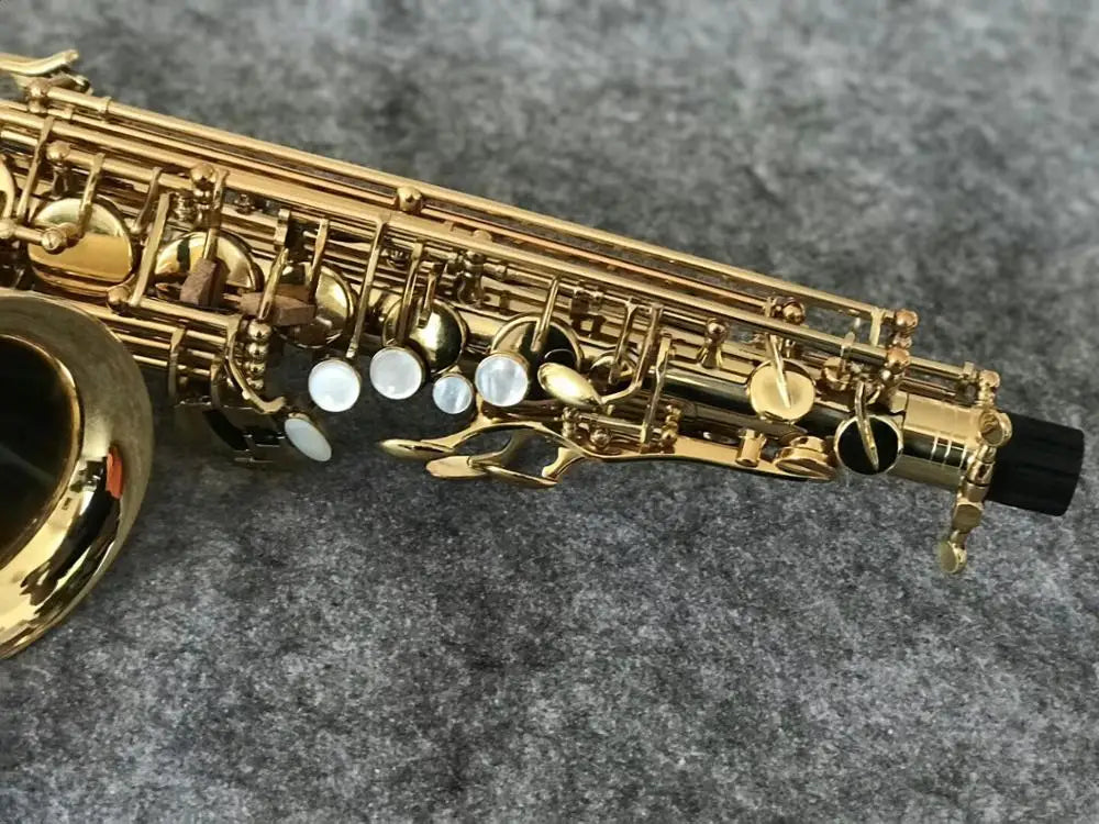 Germany JK Keilwerth ST110 Brass Tube Gold Lacquer Alto Eb Saxophone Pearl Decorative Buttons Professional Instruments Saxofone