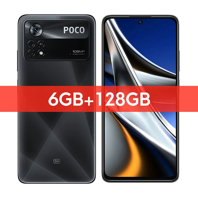 Global Version POCO X4 Pro 5G Smartphone Snapdragon 695 128GB/256GB 108MP Camera 120Hz AMOLED Display 67W Turbo Charging NFC