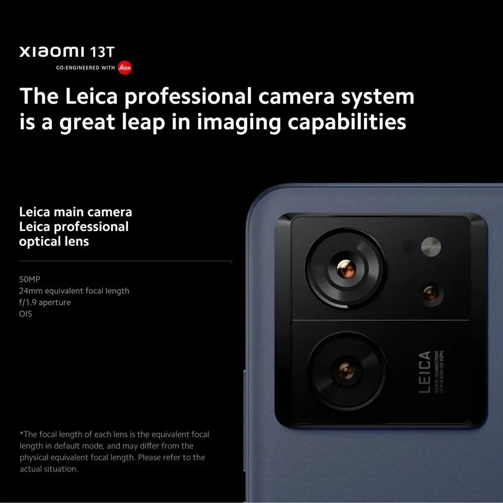 Global Version Xiaomi 13T 50MP Leica Camer 8GB / 12GB 256GB MTK Dimensity 8200-Ultra  5000mAh Turbo Charging 144Hz 6.67" Display