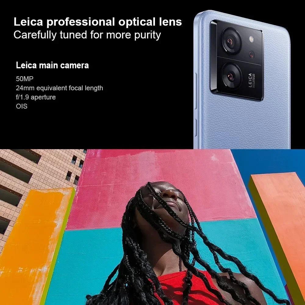 Global Version Xiaomi 13T 5G Leica Camera Large Screen 144HZ High Refresh Rate IP68 Waterproof NFC MediaTek Dimensity 8200-Ultra