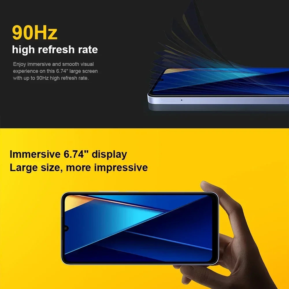 Global Version Xiaomi POCO C65 Smartphone NFC Helio G85 Low Blue Light 6.74 Inch IPS LCD Screen 90HZ Refresh Rate 18W Charging