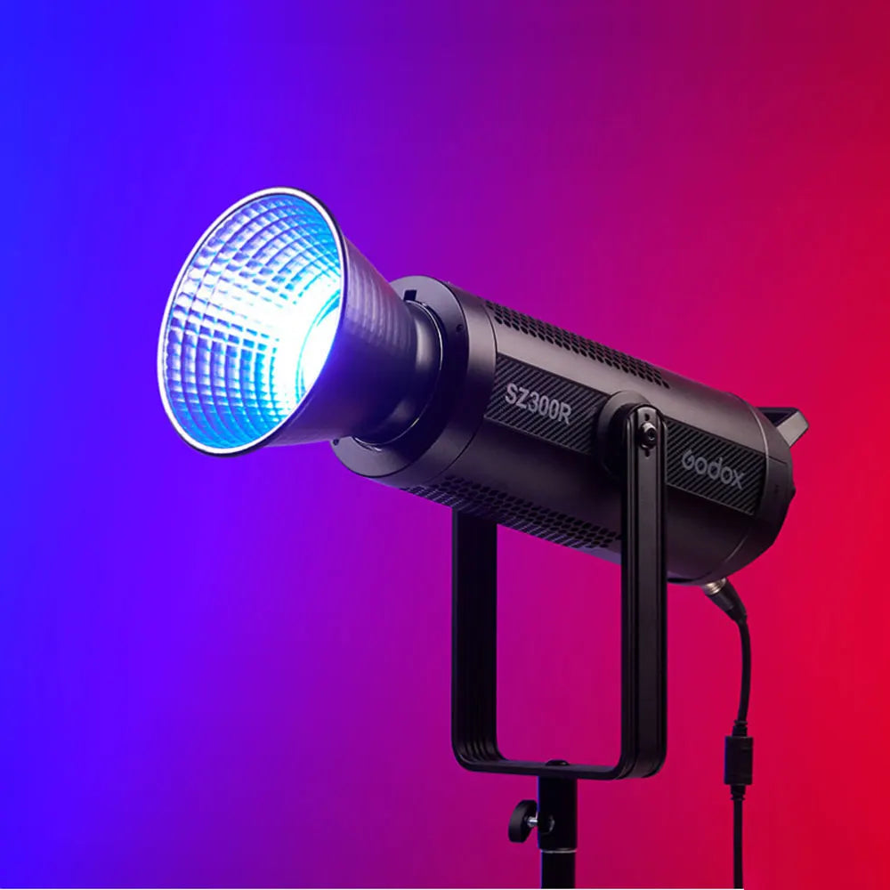 Godox SZ300R LED Video Light Professional RGB Fill Lamp for Photography Studio Accessories Live 2500-10000K Light Body Control