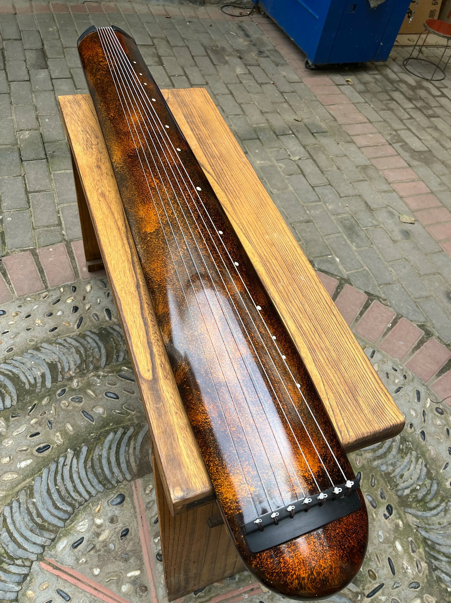 Guqin Old cedar wood Chaotic style Chinese string instrument