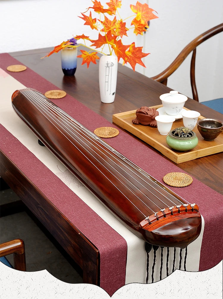 Guqin zither Portable Practice Handmade Fuxi Chaotic lyre