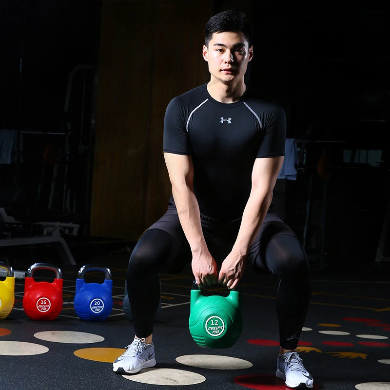 Gym Colorful Bell Lifting Kettle Dumbbell Environmental Fitness Equipment