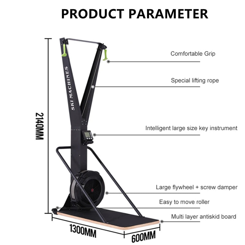 Gym fitness equipment  ski machine  rower machine factory sky erg skiing trainer crossfit ski machine rowing machine