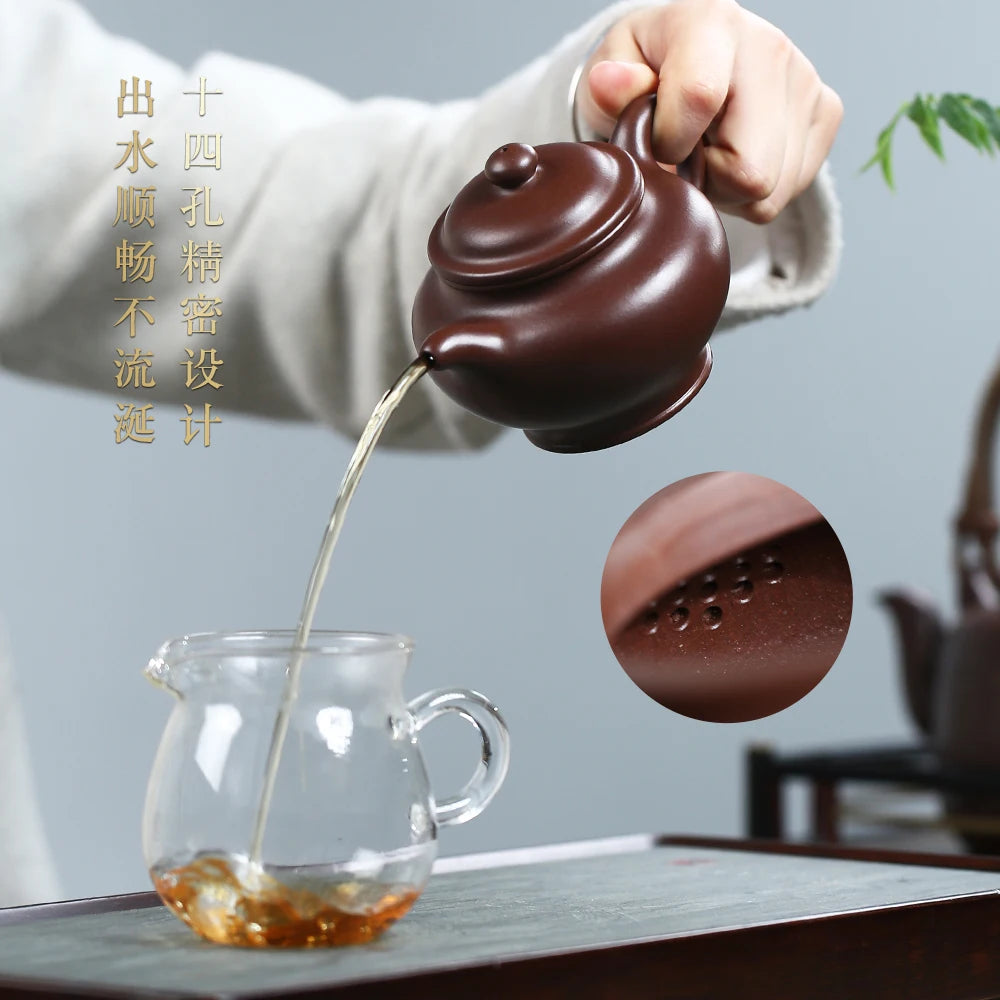 |H pot spring boutique yixing are recommended by Malaysia is pure manual kung fu 250 c teapot Duo pot