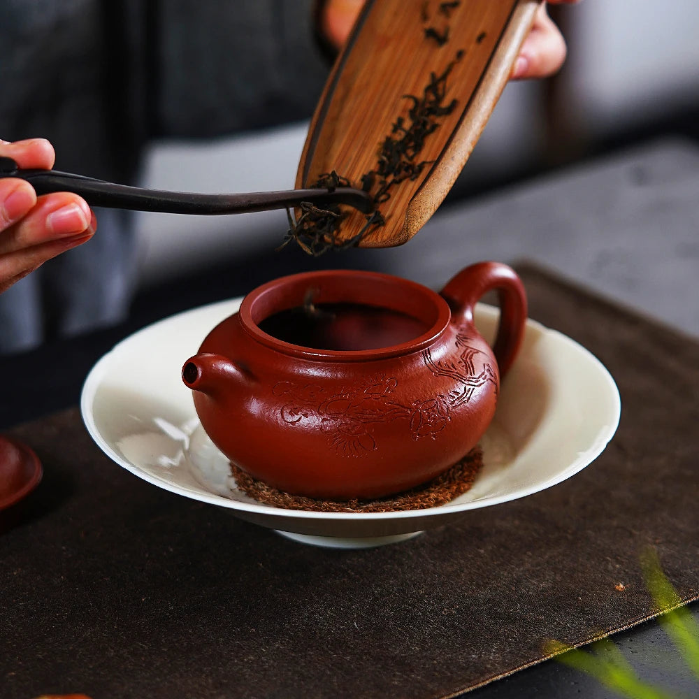 |H pot spring yixing are recommended by Malaysia  pure manual kung fu tea teapot undressed ore dahongpao antique