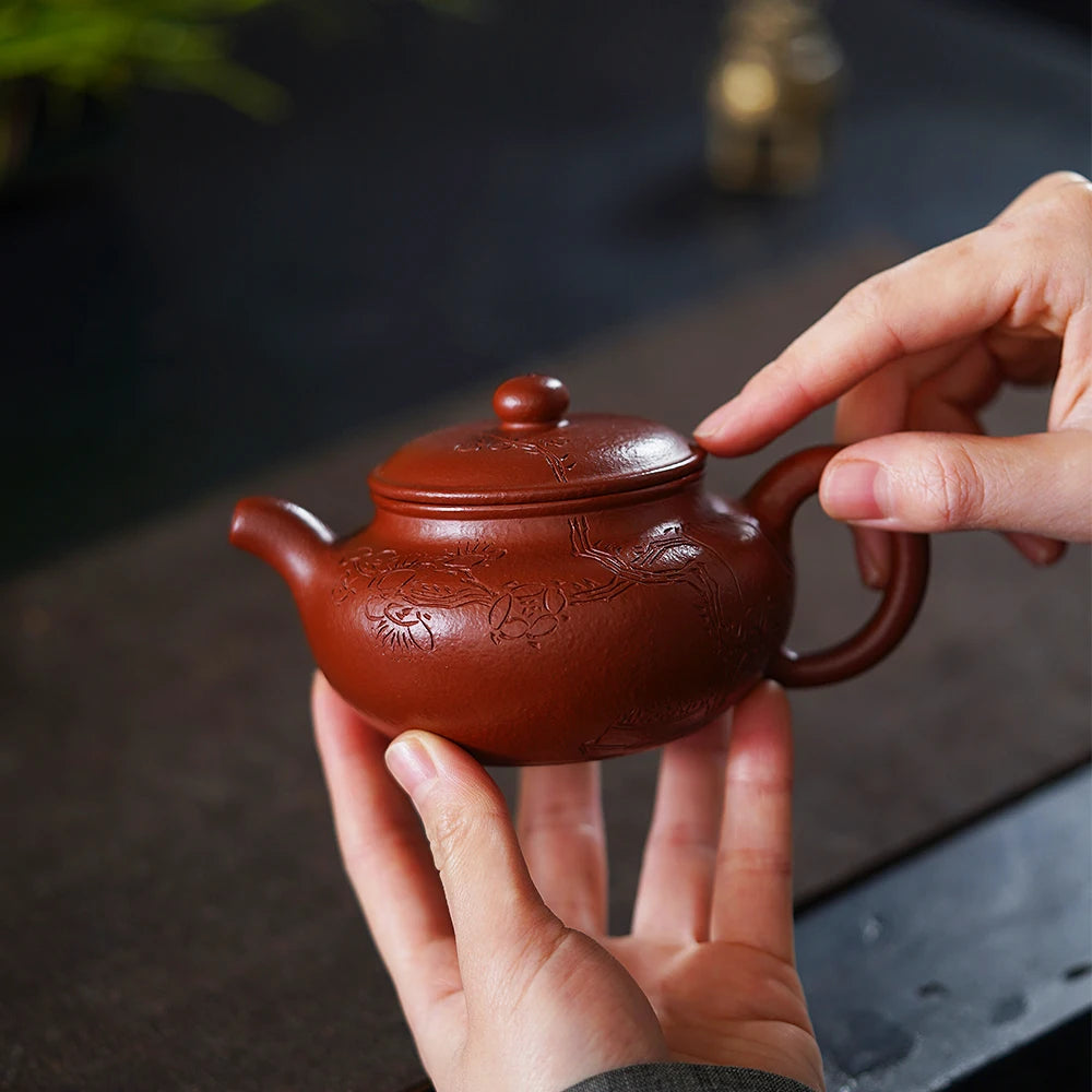 |H pot spring yixing are recommended by Malaysia  pure manual kung fu tea teapot undressed ore dahongpao antique