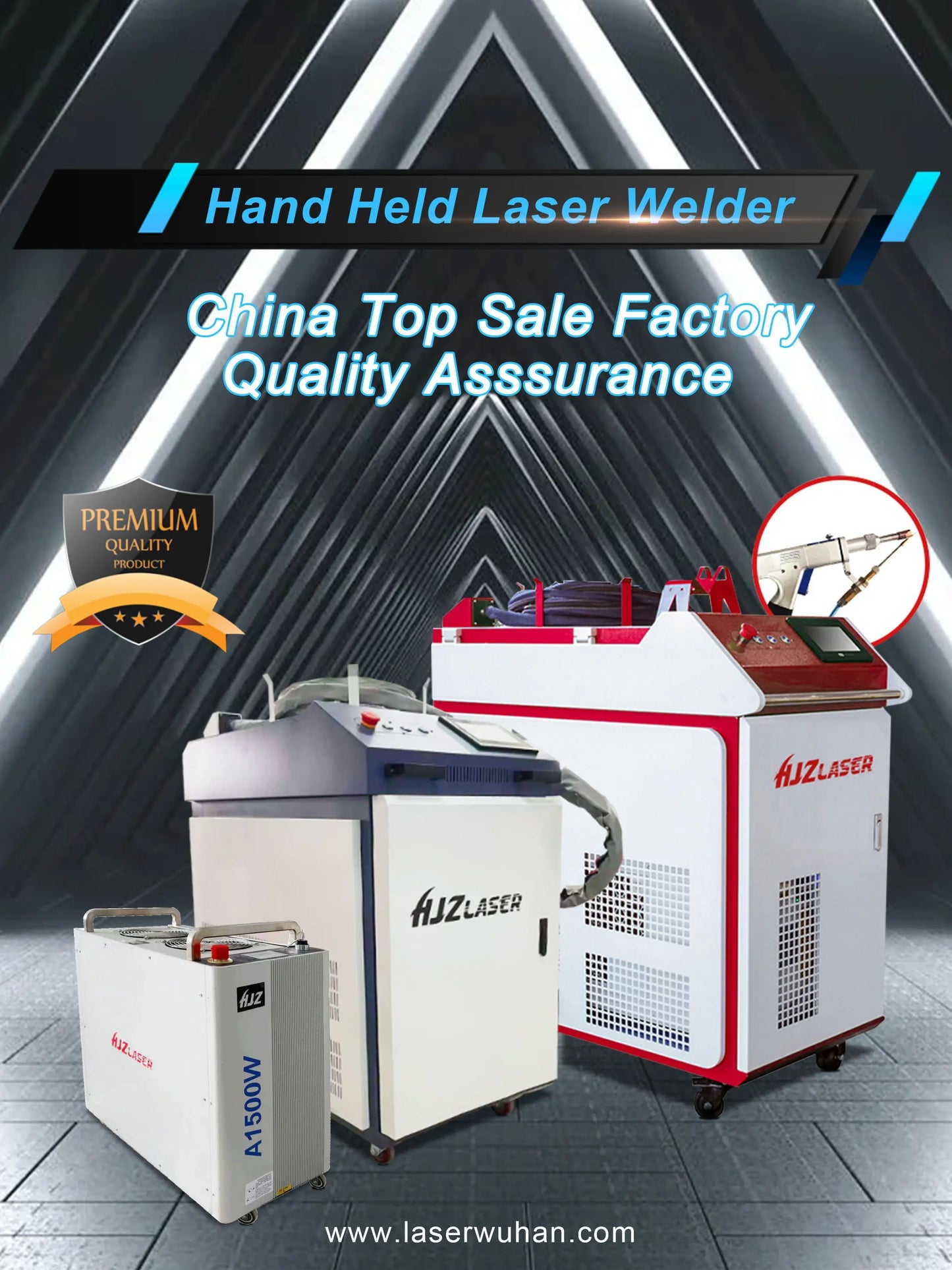 HJZ Stainless Steel Metal Handheld Fiber Laser Welding Machine Laser Welder Equipment