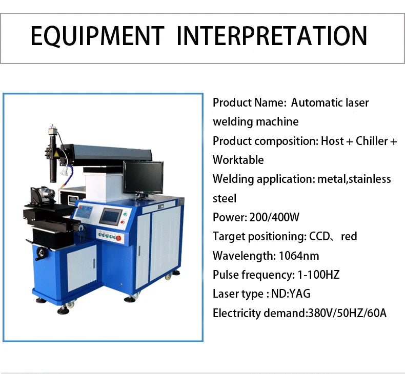 Continuous Laser Welding Automatic Machine Battery Hardware Industry Automatic Welding Machine equipment