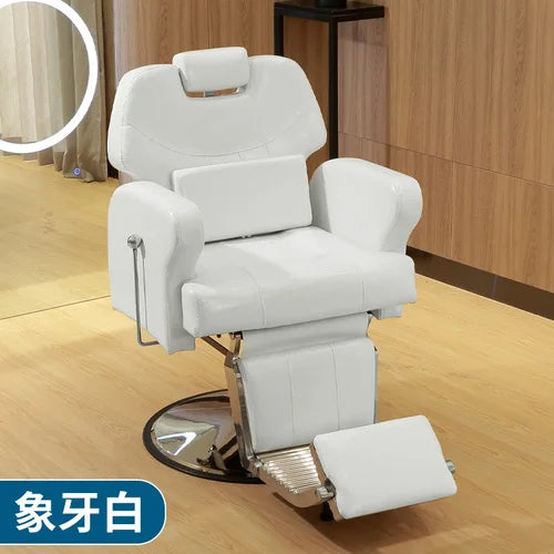 HXL Luxury Massage Armchair Electric Smart USB Charging Hairdressing Chair Put down