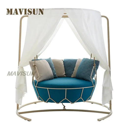 Hammock With Curtain For Kids And Adult Swing Basket Outdoor Nordic Rocking Chair Of Terrace Villa Leisure Sofa Furniture Set