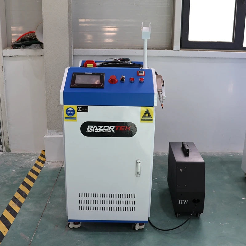 Hand-Held 1200w/1500w/2000w/3000w Fiber Laser Welding Machine Water-Cooled 3-in-1 Metal Cleaning Cutting & Welding Equipment