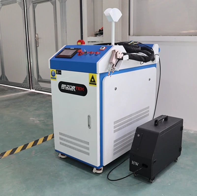 Hand-Held 1200w/1500w/2000w/3000w Fiber Laser Welding Machine Water-Cooled 3-in-1 Metal Cleaning Cutting & Welding Equipment