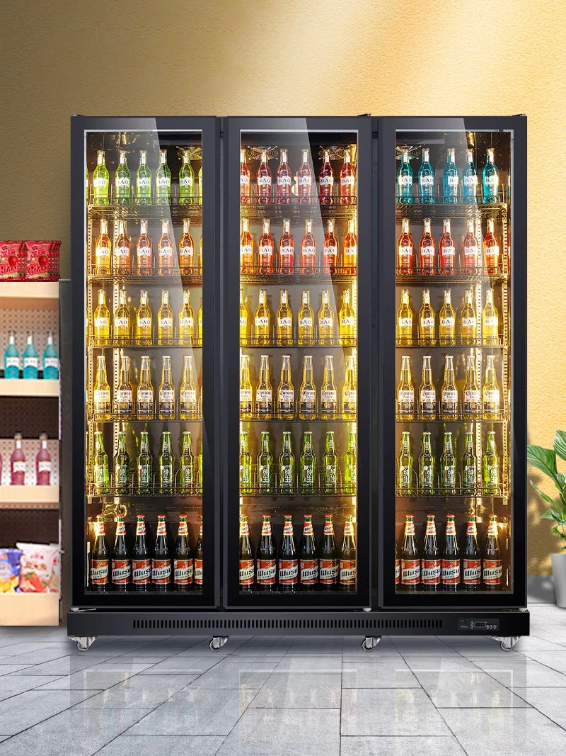 Happy Green Chain Beer Cabinet Beverage Cabinet Refrigeration and Preservation Display Cabinet Commercial Refrigerator